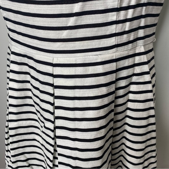 Tiana B. White and Black Striped Fit and Flare Dress - Picture 4 of 12
